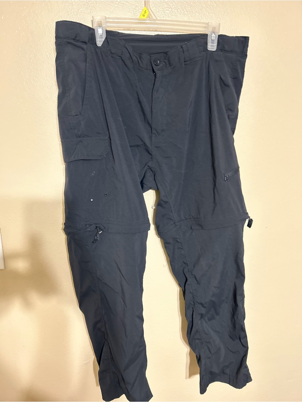 Men's Black Zip Off Fishing pants